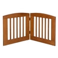 thumbnail image 1 of Ruffluv 252406 2 Panel Medium Expansion Pet Gate, Chestnut - 24 x 48 x 0.75 in., 1 of 1