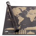 thumbnail image 2 of Mapa para rascar / Mapa para rascar / Mapa del mundo - 42*30CM Dorado, 2 of 2