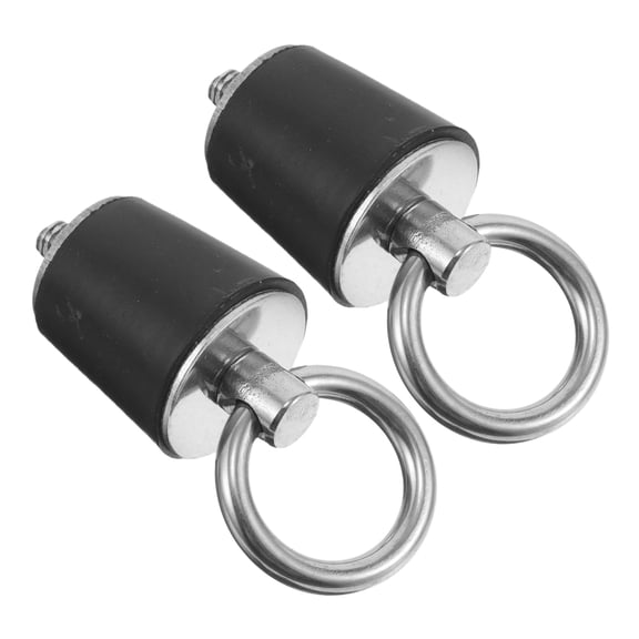 OUNONA 2Pcs Corrosion Resistant Stainless Steel Boat Drain Plugs Kit with Leak Prevention Rubber Seal