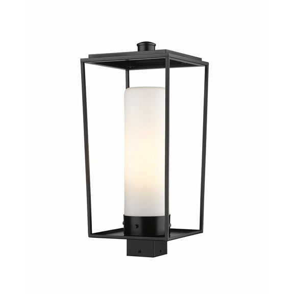 595PHBS-BK-Z-Lite-Sheridan - 1 Light Outdoor Post Mount In Modern Style-22.25 Inches Tall and 10 Inches Wide