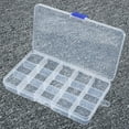 thumbnail image 3 of 10/15/24/36 Plastic Compartment Jewelry Adjustable Organizer Storage Box Case, 3 of 5