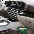 thumbnail image 7 of Kdxio Dinosaurs and Tropical Leaves and Flowers Car Trash Can Garbage Car Accessories Trash Can Car Waste Bin for for Driver and Passenger Any Vehicle, 7 of 7
