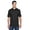 Black, variant on Harriton M200 Men's 6 oz. Ringspun Cotton PiquÃ© Short-Sleeve Polo