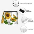 thumbnail image 6 of Disketp Plump Sunflower And Sketch Men'S Boxer Briefs,Soft And Breathable Cotton Underwear With Comfortflex Waistband, 6 of 9