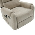 thumbnail image 5 of Christopher Knight Home Manual Recliner Chair with Massage, Swivel Rocker, Side Storage Pocket, Oatmeal, 5 of 13