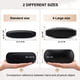 thumbnail image 2 of Funda para gafas Marvolia Hard Shell de piel sintética negra con tela, 2 of 7