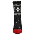 thumbnail image 2 of MeMoi Women's Bordered Snowflake Cozy Warm Thermal Crew Socks - Womens - Female, 9-11, Black, 2 of 4