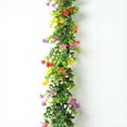 thumbnail image 3 of Rattan Dining Table Decor, 1.8 Meter Simulated Artificial Eucalyptus Rattan Core, Dark Green Foliage for Stair Railing, Mantel & Holiday Decor, 3 of 7