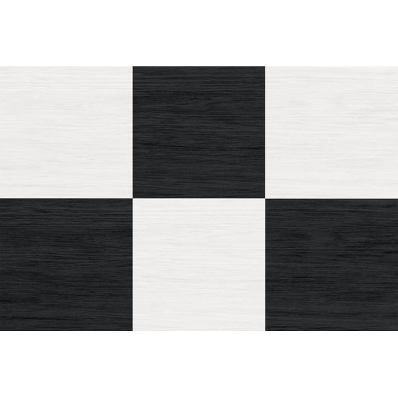 Chris Loves Julia Lawrence Black Peel & Stick Floor Tiles