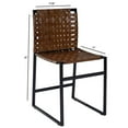 thumbnail image 2 of Beaumont Lane Real Leather Brown Chair, 2 of 7