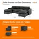 thumbnail image 2 of Sofá Seccional Modular Adapti 4 Plazas + Dos Otomano | Gris Carbón, 2 of 8