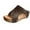Coffee, variant on Women's Platform Wedge Sandals 2025 Wide Width Spring Summer Dressy Casual Flats
