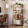 thumbnail image 4 of Gymax 4-Tier Bamboo Ladder Shelf Plant Display Stand Rack Bookshelf Natural, 4 of 10