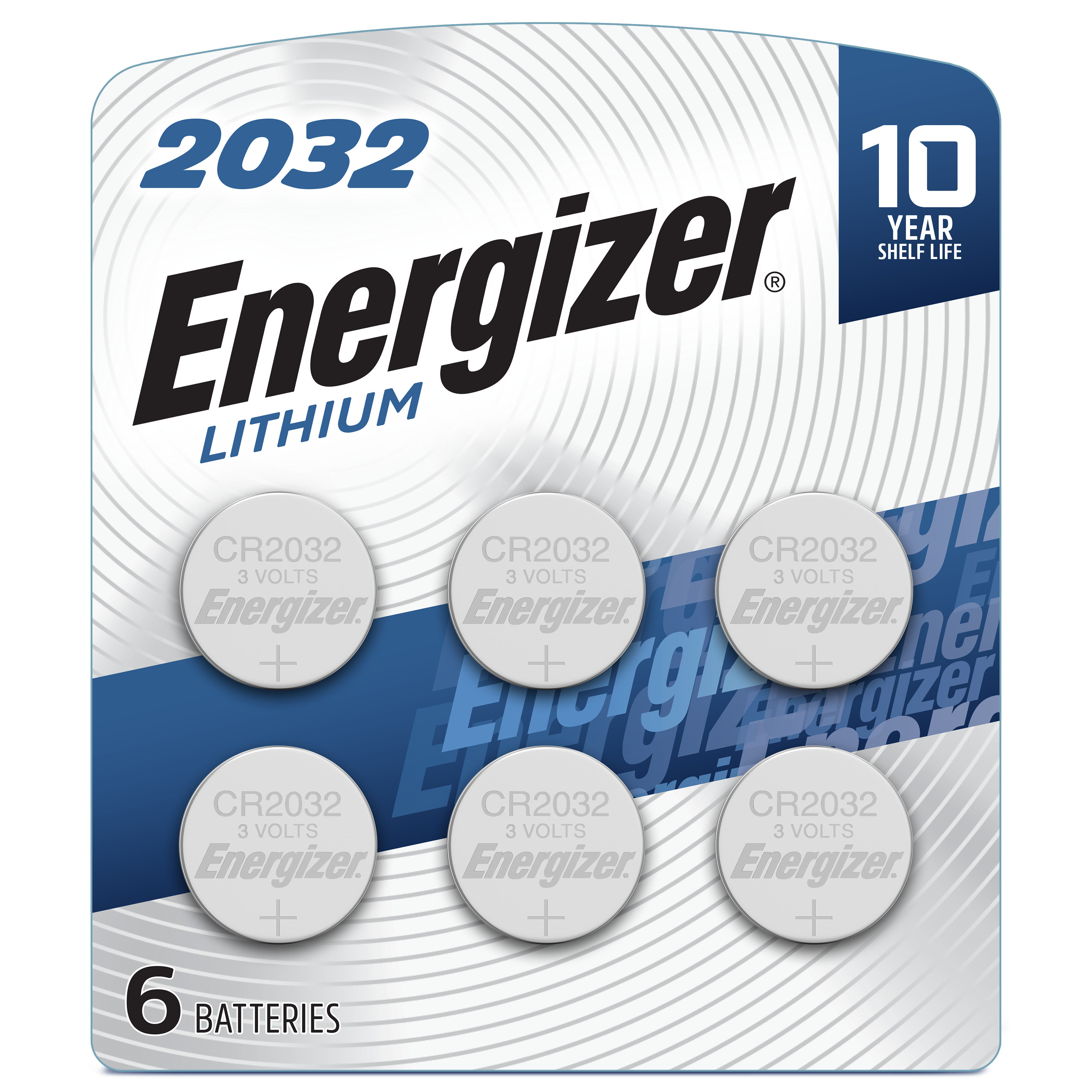 Energizer 2032 Batteries (6 Pack), 3V Lithium Coin Batteries - Walmart.com - Walmart.com