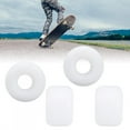 thumbnail image 1 of High Elasticity White Pattern Skateboard Wheels Replacement Accessories 4Pcs Set 2.1x1.4in Size for Skateboard, 1 of 7