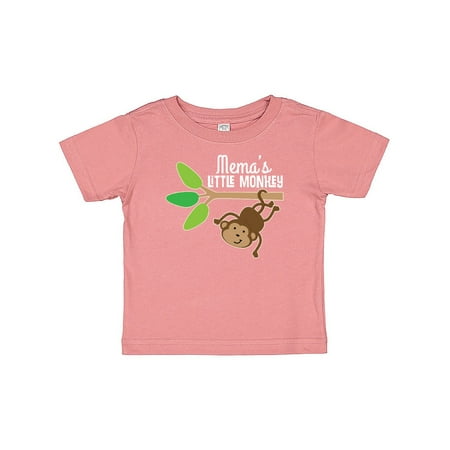 

Inktastic Mema Little Monkey Grandchild Gift Gift Baby Boy or Baby Girl T-Shirt