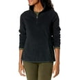 thumbnail image 2 of Amazon Essentials Womens Quarter-Zip Polar Fleece Jacket Outerwear, -Black, Large, 2 of 2