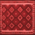 thumbnail image 1 of Ahgly Company Indoor Square Oriental Red Traditional Area Rugs, 7' Square, 1 of 4