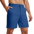 thumbnail image 2 of Men's Lightweight Shorts Golf Shorts with Pockets Stretch Quick Dry for Casual Travel Blue 3XL, 2 of 5
