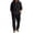 Black, variant on Babcutegg Mens Outfit Set Button Front Long Sleeve Hoodie and Pants Lightweight Casual Clothing 2-Piece Yellow Size S