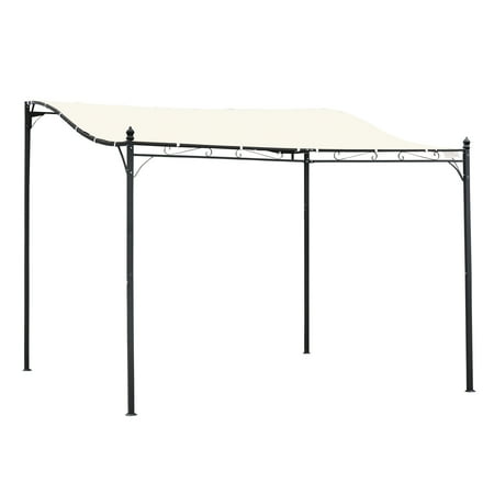 Outsunny 10 X10 Steel Gazebo Canopy Patio Outdoor Portable Sun Shelter Door Porch Cover Cream White Canada Outsunny 10 X10 Steel Gazebo Canopy, Portable Patio Cover