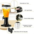thumbnail image 2 of 3L LED Beverage Dispenser Set with Metal Nozzle - Perfect for Parties, 2 of 3