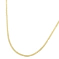 thumbnail image 3 of JewelStop 14k Yellow Gold Diamond Cut/textured Finish 3.3mm Fancy Ice Chain Necklace, Lobster Clasp - 18",20",24", 3 of 6
