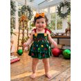thumbnail image 6 of RUINIXCW Baby Girl Christmas Romper Dress Bobbles Embroidery Bodysuits with Headband, 6 of 8