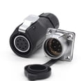 thumbnail image 2 of SZJELEN XHP20 9Pin Waterproof IP67 Power Industrial Cable Connector,Fit RV Solar Port, Electrical Plug Socket (9Pin, Plug Female &Socket Male), 2 of 4