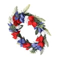 thumbnail image 1 of Corona Del Día De La Independencia, Coronas De Puerta Delantera Estilo Festivo Para Jardín Mgaxyff 4th of July Hanging Wreath, 1 of 8