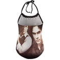 thumbnail image 2 of Ian Somerhalder Vampire Diaries Children's One-piece Swimwear Halterneck Swimsuit Summer Beach Girl's Bathing Suits Breathable Beachwear, 2 of 7