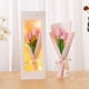 thumbnail image 5 of Ramo de flores luminosas de jabón portátil | Rosa preservada con luz LED | Regalo único para el Día de la Madre, cumpleaños para profesores, mayores, mujeres | Caja de regalo elegante | 1 pieza, 5 of 6