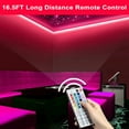 thumbnail image 5 of 1/2pcs 16.5ft Led Lights,  300 LEDs Strip Lights 44-Key IR Remote Control,  Cuttable & Dimmable IP65 Waterproof Color Changing RGB Lights for Room,Gaming,Christmas,Party Decoration, 5 of 7