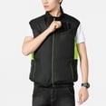 thumbnail image 3 of Naiovety Seco y protegido en cualquier clima con la innovadora chaqueta con aire acondicionado Fan Vest Escalada negro XL, 3 of 6