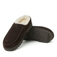 thumbnail image 2 of Dearfoams Men's Reed Genuine Suede Moccasin Toe Clog Slipper, 2 of 6
