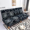 thumbnail image 2 of pitrice Housse de Sofa Extensible Ajustée en Polyester Spandex Lavable Housse Sans Accoudoirs Housse Extensible Housse de Sofa Futon Sans Accoudoirs A, 2 of 9