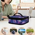 thumbnail image 5 of KUIFORTI Lunch Bag Ice Packs Lunch Bag Lightweight Women Handbag Tote Bag Container Pouch for Travel Hiking Camping, Bling Jellyfish, 5 of 7