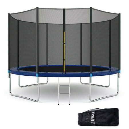 Gymax 12FT All-weather Trampoline Combo Bounce Jump Safety Enclosure Net Durable