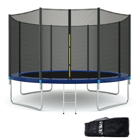 Gymax 12FT All-weather Trampoline Combo Bounce Jump Safety Enclosure Net Durable New
