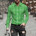 thumbnail image 6 of LIaqionyy Shirts for Men Button down Collared Dress Shirt Christmas Long Sleeve Plaid Business Work Casual Tops, 6 of 7