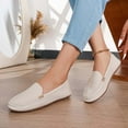 thumbnail image 6 of Xiaoxatg Women's Casual Shoes Mom Shoes Foot Stirrup Solid Color Flat Bottom Comfort for Everyday Use 8.5 Beige, 6 of 9