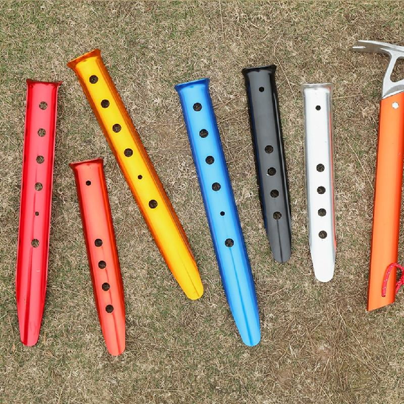 JZROCKER 10pack Outdoor Travel Camping Tarps Stakes Ground Stakes Organizers Tent Pegs