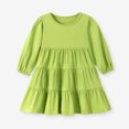 thumbnail image 6 of Splozh Little Girl Long Sleeve Fall Dress Girls Fashion Soft Warm Princess Party Photoshoot Dress Toddler Wedding Guest Dresses Smocked Toddler Dress Girls Fall Dresses,Green,6-7 Years, 6 of 9