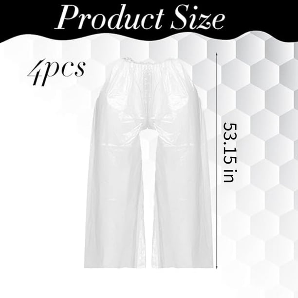 Nanaborn Poncho Pants Disposable Rain Clear with Shoe Cover 4pk