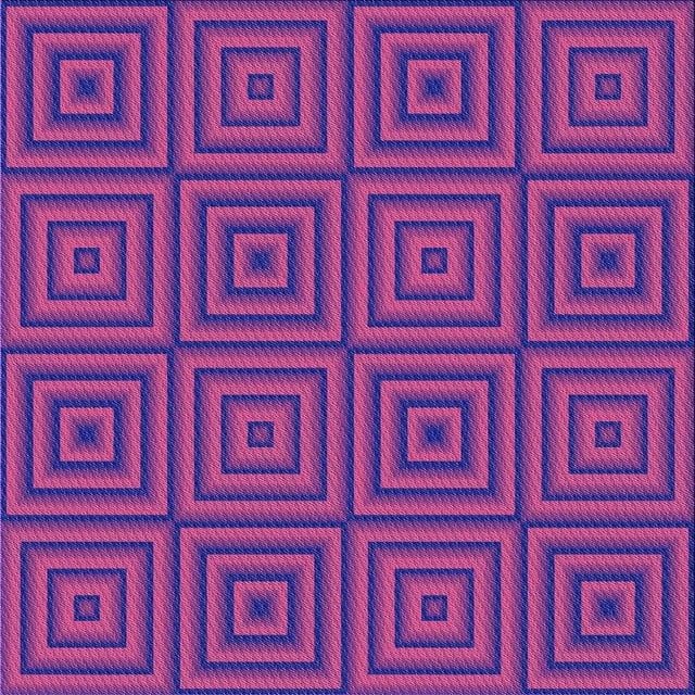 Ahgly Company Tapis d'Intérieur Lavable en Machine Carré Violet Améthyste Transitionnel, 8 Pieds Carré