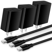 USB C Block,HAOANO 3PACK 20W PD Type C Wall Charger Block USB Charger Adapter Plug USB C Brick Power Delivery Android Fast Charger Block Phone Charger with 3PACK Usbc Charging Cable 6ft