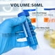 thumbnail image 2 of Tubos de Centrífuga de Plástico de 50 Ml con Tapa de Rosca, 100 Piezas Tubos de Ensayo de Plástico Autónomos de 50 Ml Tubos Cónicos con Tapa, 2 of 5