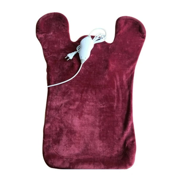Manta de calefacción eléctrica, masajeador de cuello y hombros, alivio del dolor de músculos de la espalda, almohadilla calefactora, masajeador extralargo, envoltura de calor, estera calefactora