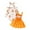 Orange&1, variant on Baby Girls Princess Jasmine Aladdin Dress Toddler Arabian Style Fancy Outfit​(Orange,12-18 Months)