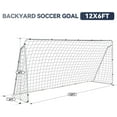 thumbnail image 2 of Favory Portable Soccer Goal for Backyard,12x6 / 10x6.5 / 8x5 ft Adults Soccer Net and Frame for Home Backyard Practice Training Goals, Soccer Training Equipment, 2 of 9